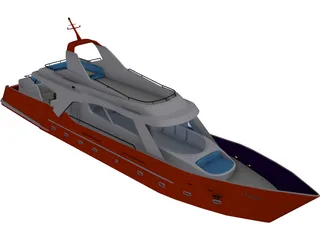 Boat 3D Model preview