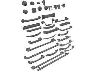 Handle Collection 3D Model preview