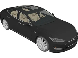 Tesla Model S 3D Model preview