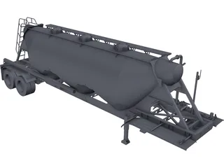 Tolva Americana 28 m3 3D Model preview