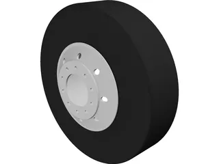 M853 Tire 3D Model preview