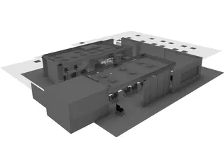Bank 3D Model preview