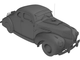 Ford Coupe (1939) 3D Model preview