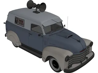 Chevrolet Panel Van (1951) 3D Model preview