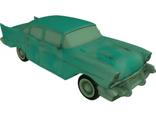 Chevrolet Bel Air Classic (1952) 3D Model preview