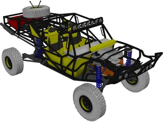 Trophy Truck 3D Model preview