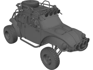 Volkswagen Beetle Trophy Truck 3D Model preview