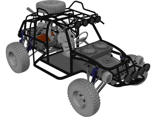 Dune Buggy 3D Model preview