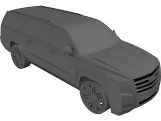 Cadillac Escalade (2017) 3D Model preview