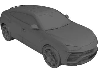 Lamborghini Urus (2018) 3D Model preview