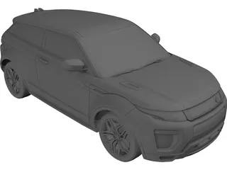 Land Rover Evoque (2018) 3D Model preview