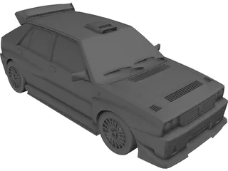 Lancia Delta HF Integrale Evoluzione 3D Model preview