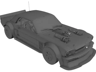 Ford Mustang Hoonicorn (1965) 3D Model preview