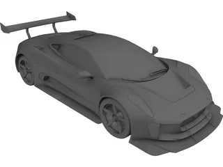 Jaguar C-X75 R3 Spec (2017) 3D Model preview