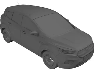 Ford Kuga (2016) 3D Model preview