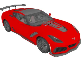 Chevrolet Corvette ZR-1 (2019) 3D Model preview