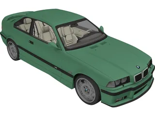 BMW M3 E36 (1997) 3D Model preview
