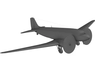 Douglas C-47 Skytrain 3D Model preview