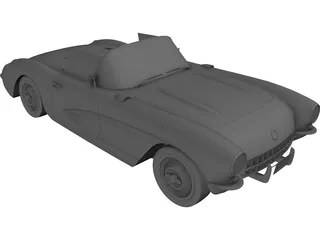 Chevrolet Corvette C1 (1957) 3D Model preview