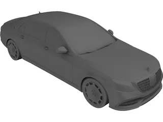 Mercedes-Maybach S 650 (2018) 3D Model preview