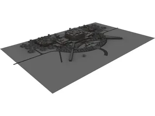 Abu Dhabi Emirates Palace 3D Model preview