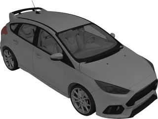 Ford Focus (2016) 3D Model preview