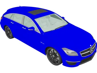 Mercedes-Benz CLS 63 AMG Wagon (2018) 3D Model preview