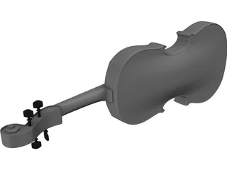 Violin Traditional 3D Model preview