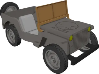 Jeep Wrangler 3D Model preview