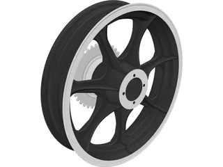 Merrelli Rear Wheel 3D Model preview