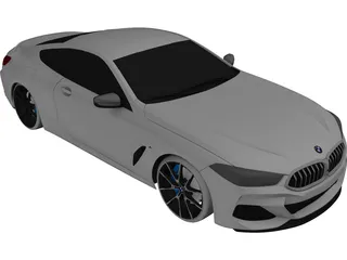 BMW 850i Coupe (2019) 3D Model preview