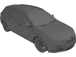Opel Insignia Wagon 3D Model preview