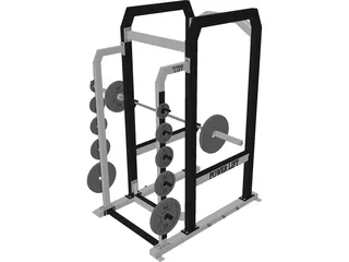 Squat Rack 3D Model preview