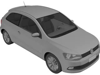 Volkswagen Polo (2013) 3D Model preview