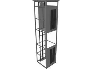 Elevator 3D Model preview