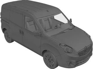 Opel Combo SWB Cargo (2015) 3D Model preview