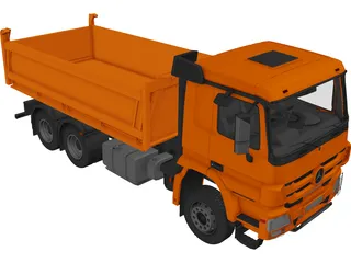 Mercedes-Benz Dump Truck 3D Model preview