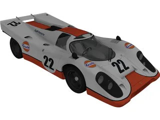 Porsche 917K (1969) 3D Model preview