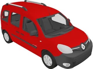 Renault Kangoo Passenger (2014) 3D Model preview