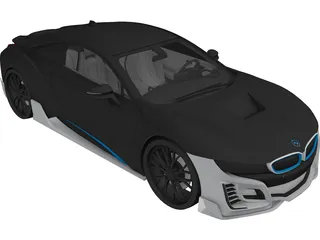 BMW i8 (2015) 3D Model preview