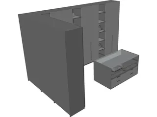 Closet 3D Model preview