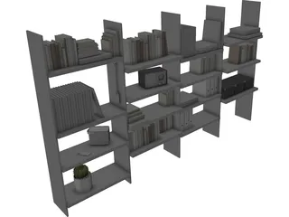 Storage Library 3D Model preview