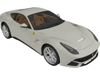 Ferrari F12 Berlinetta (2014) 3D Model preview