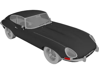 Jaguar E-Type (1963) 3D Model preview
