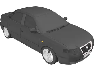 IKCO Samand Soren 3D Model preview