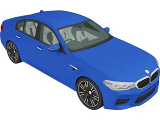 BMW M5 (2018) 3D Model preview