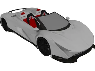 Ferrari LaFerrari Aperta (2018) 3D Model preview