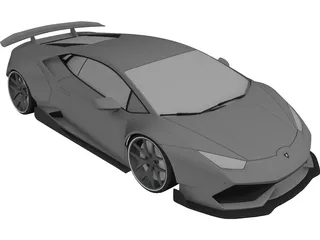 Lamborghini Huracan (2017) 3D Model preview
