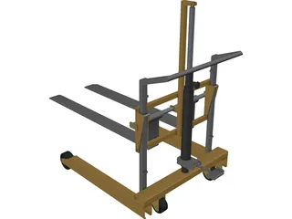 Hand Forklift 3D Model preview
