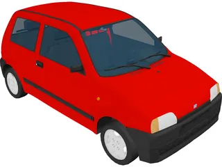 Fiat Cinquecento 3D Model preview